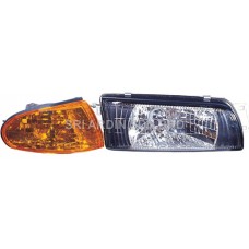 Mitsubishi Lancer 93 Black Crystal Headlamp